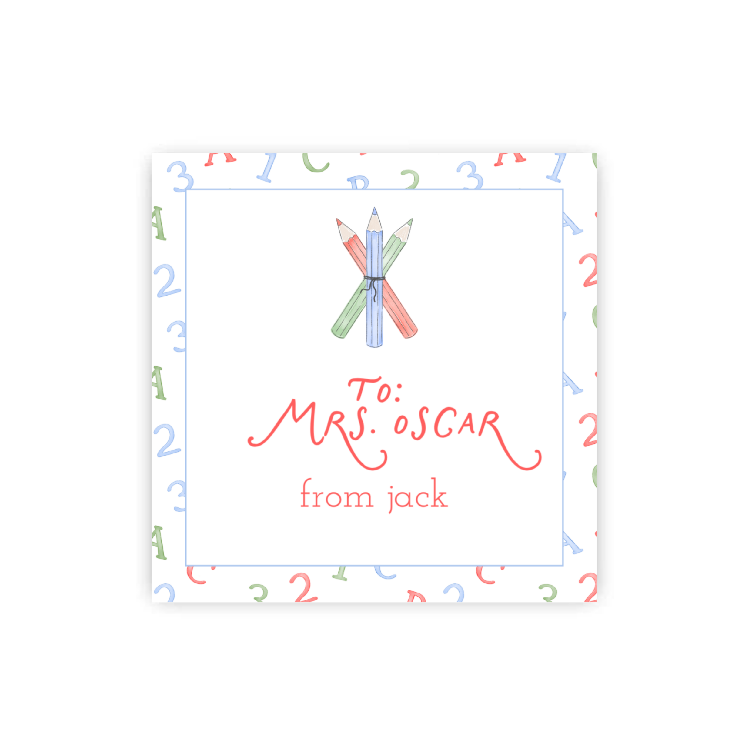 Primary Learning Fun Teacher Gift Tags / Stickers