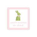 Pink Topiary Bunny Gift Tags  / Stickers