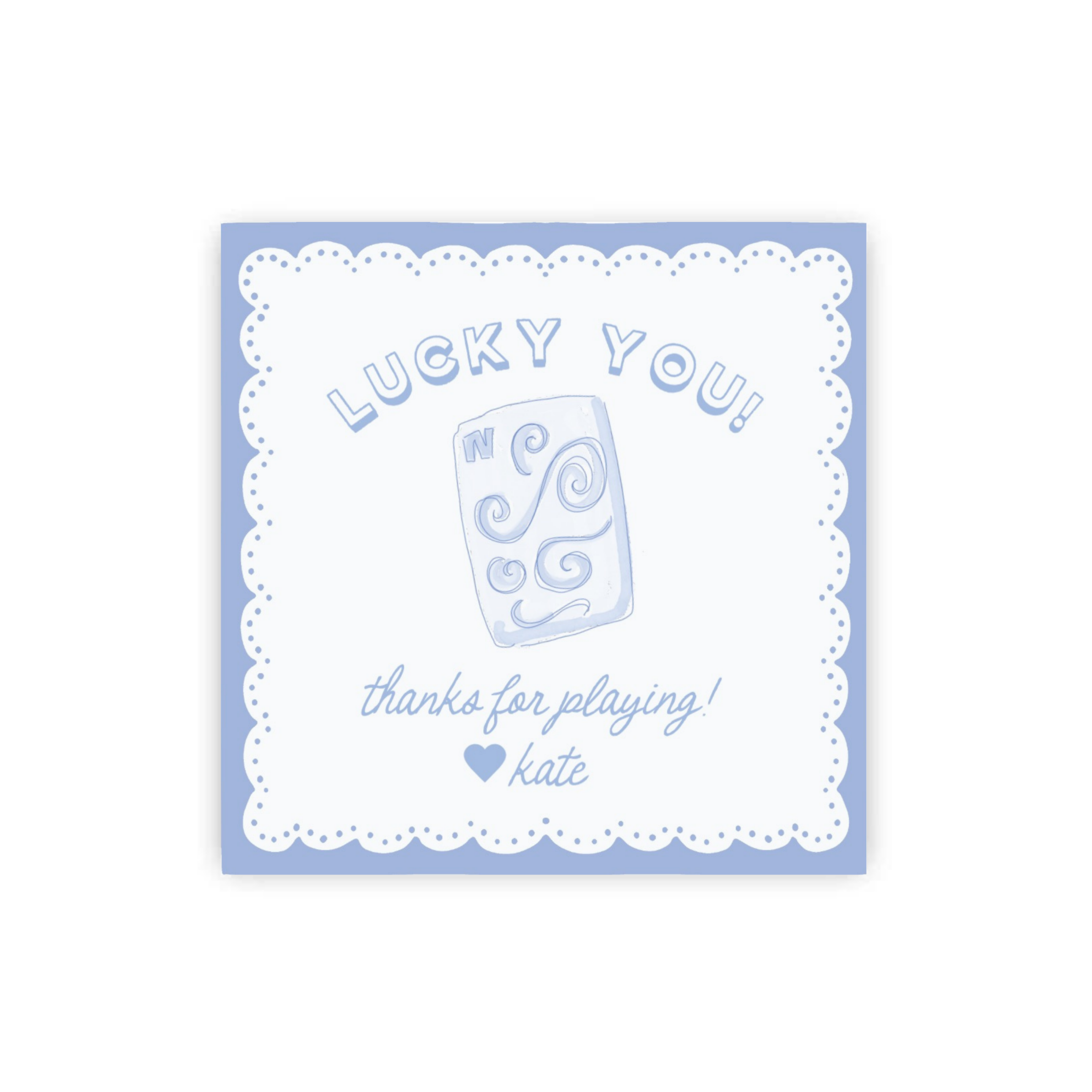 Mahjong Blues Gift Tags / Stickers