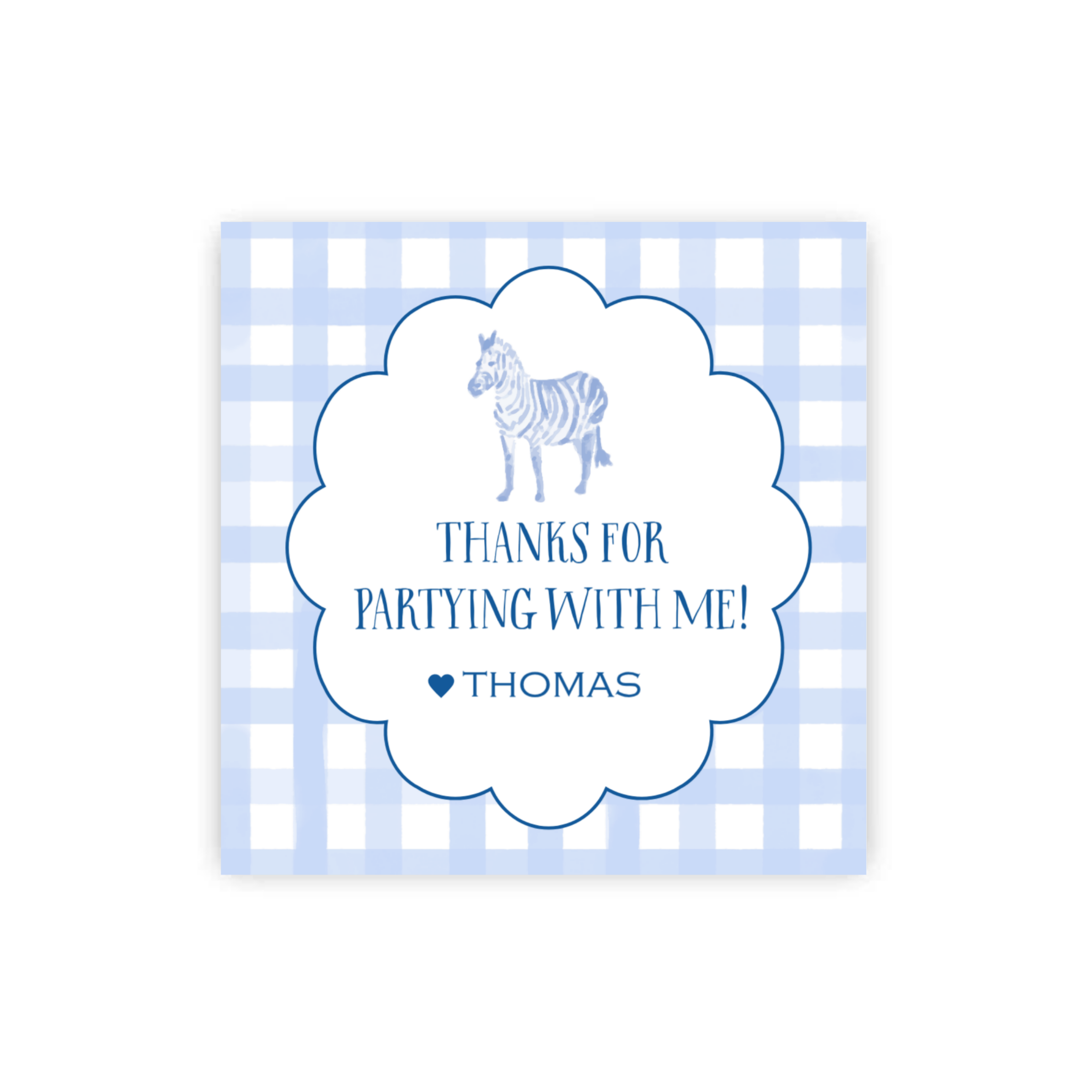 Party Animals Gift Tags / Sticker