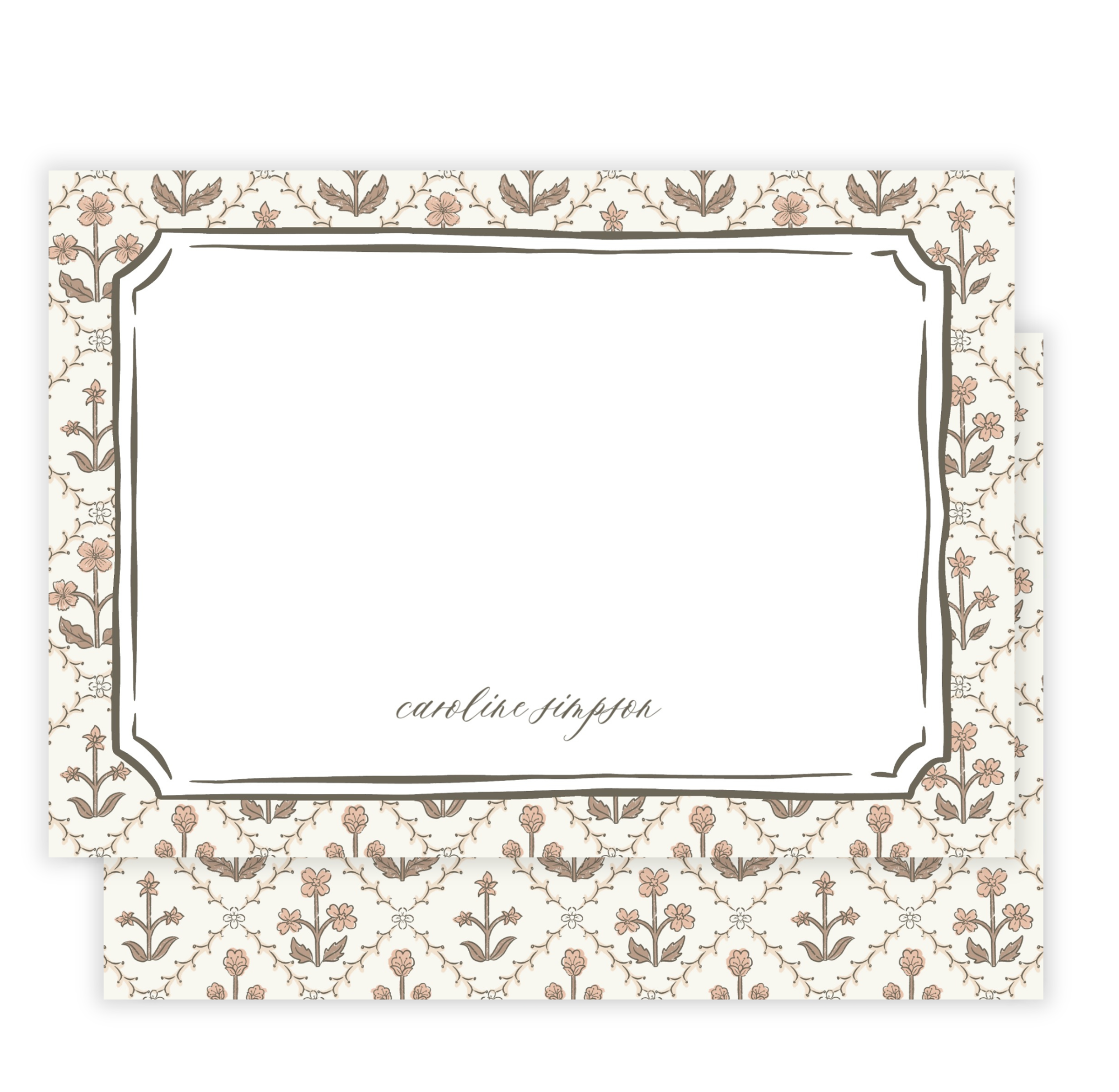 Fall Blockprint Notecard