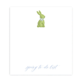Blue Topiary Bunny Notepad