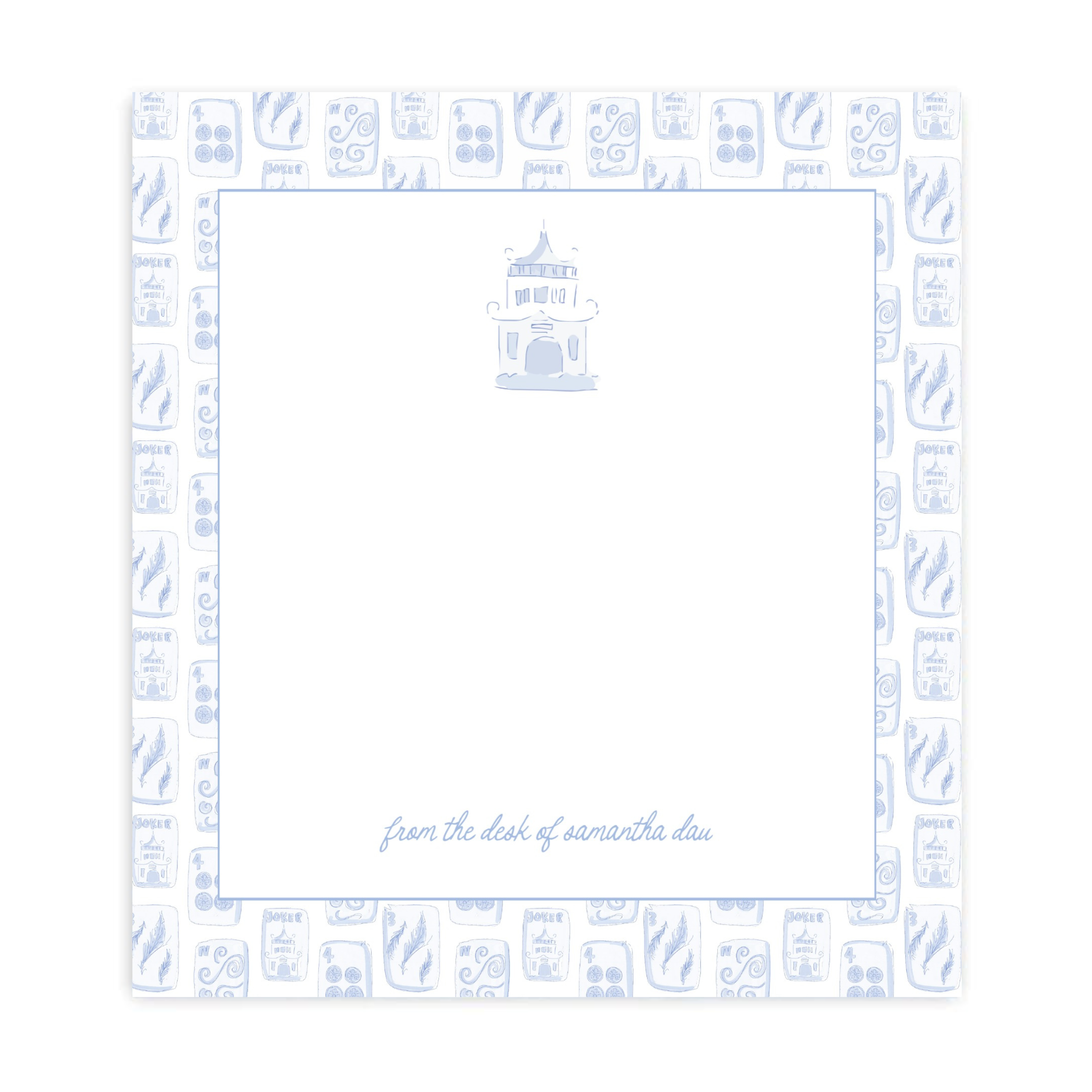 Mahjong Blues Notepad