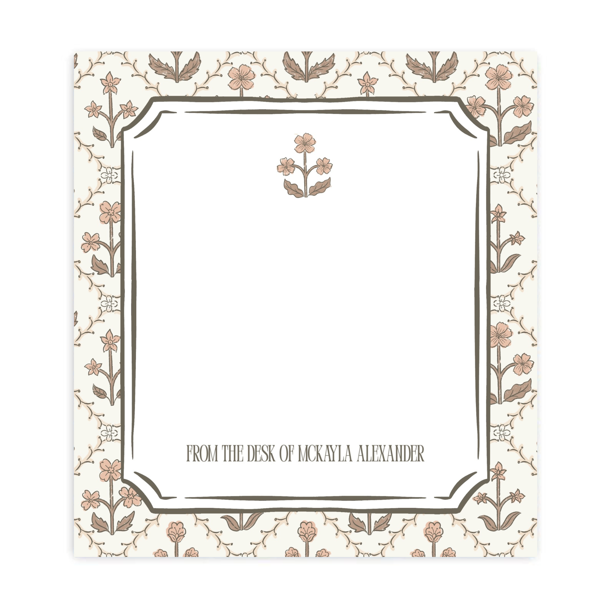 Fall Blockprint Notepad