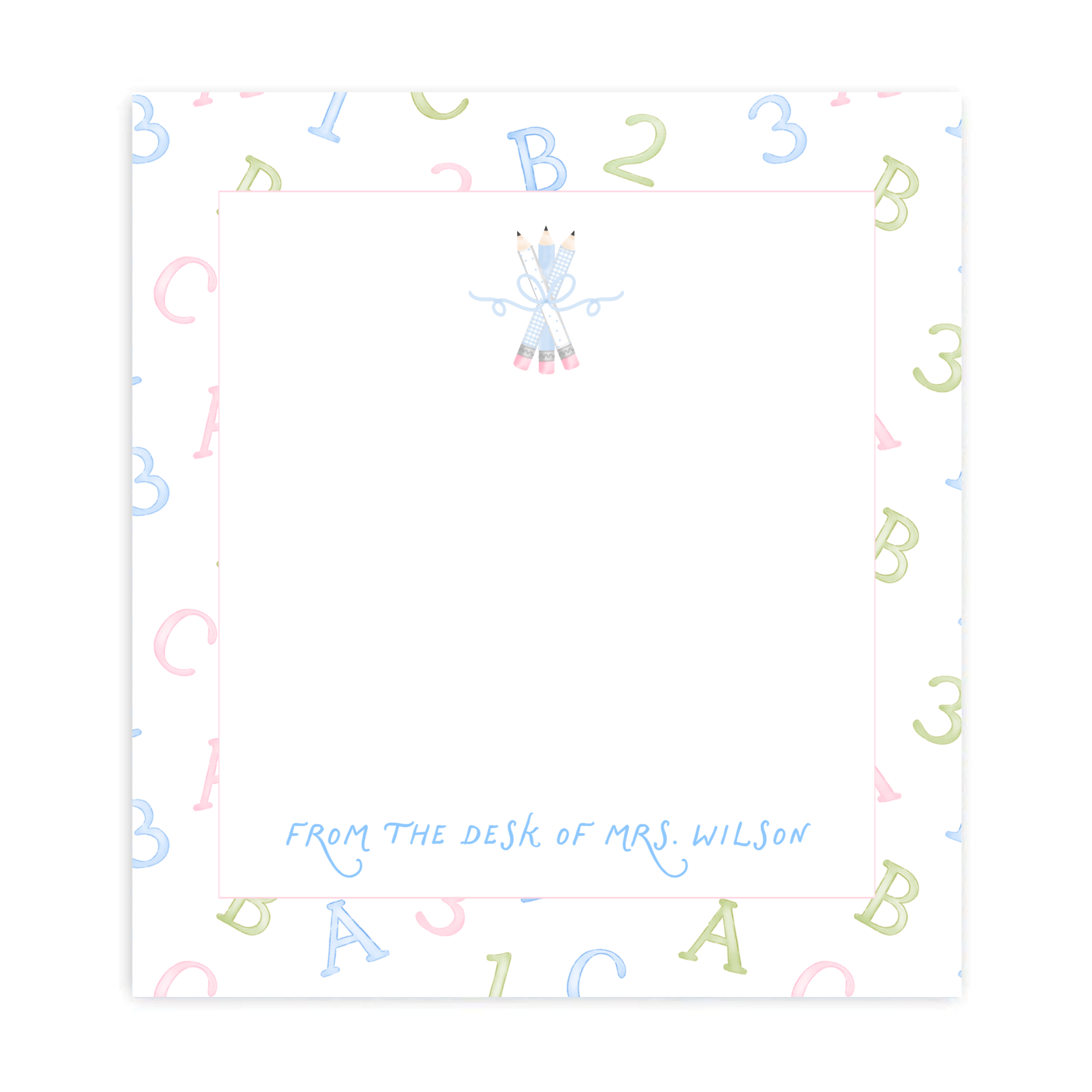 Pastel Learning Fun Teacher Notepad