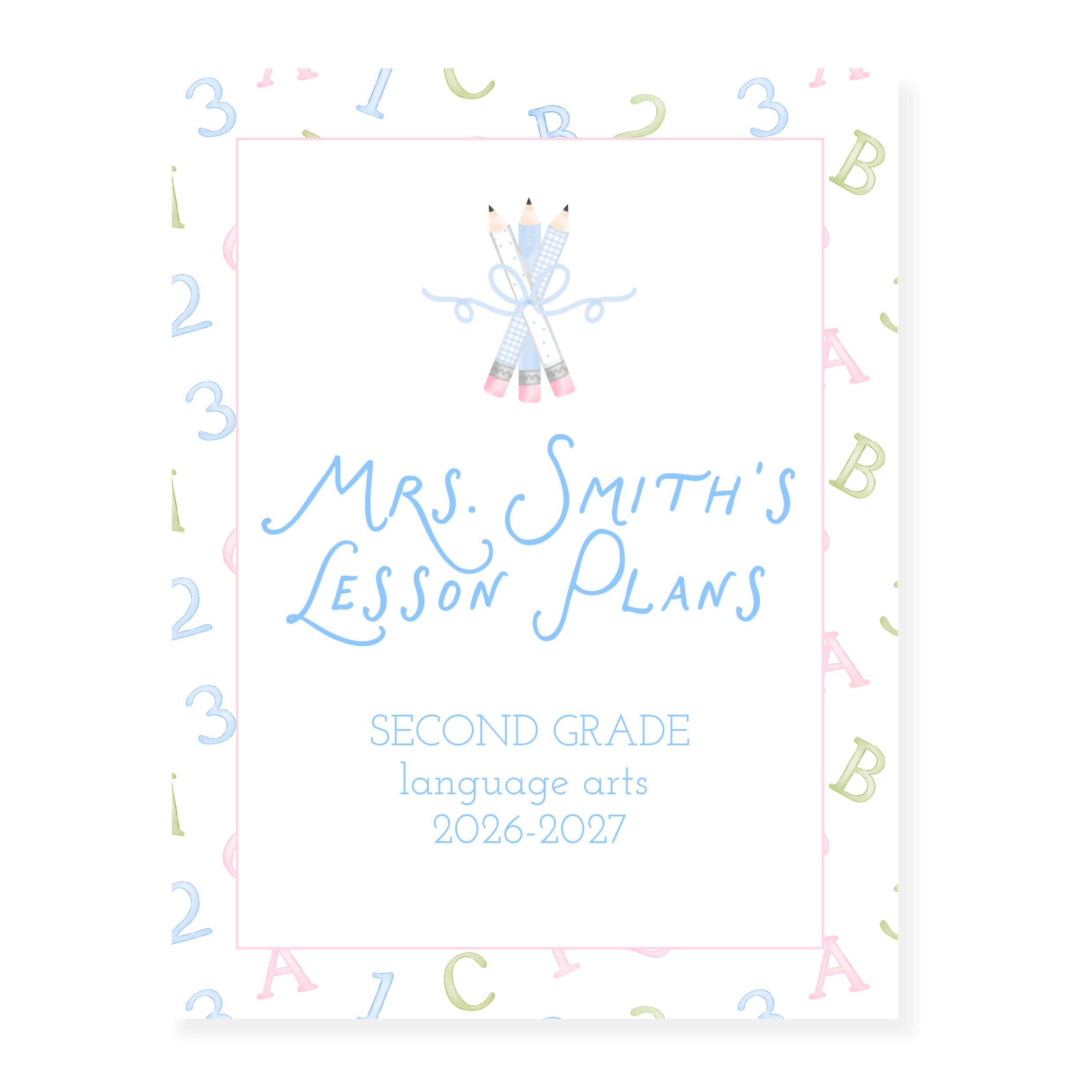 Pastel Learning Fun Teacher Binder Cover