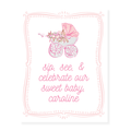 Pink Sip & See Party Sign