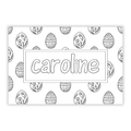 Easter Kids Table Coloring Placemat