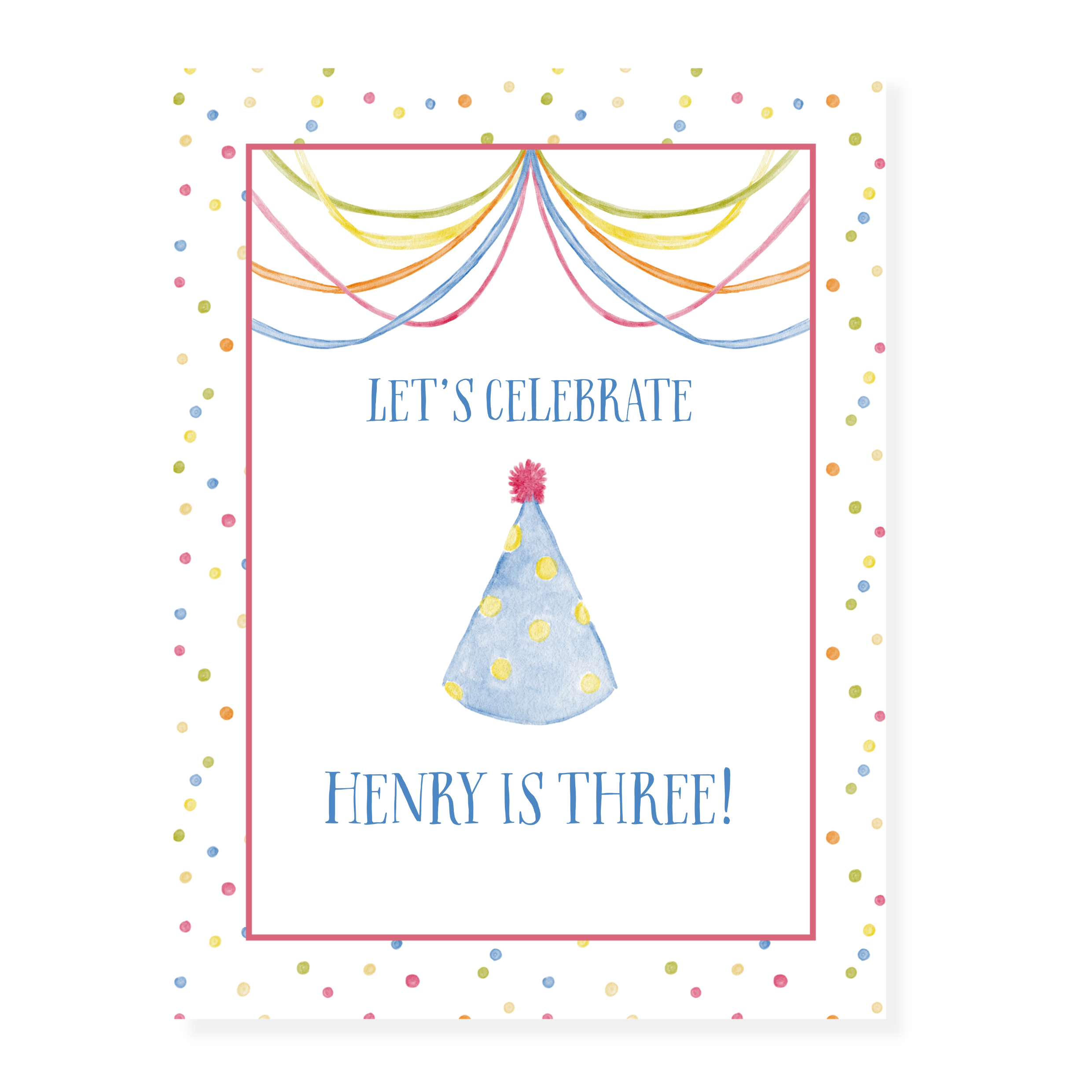 Colorful Celebration Party Sign / Poster