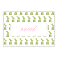 Pink Topiary Bunny Placemat