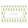 Blue Topiary Bunny Placemat