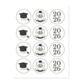 Hydrangea Graduation Cupcake Toppers