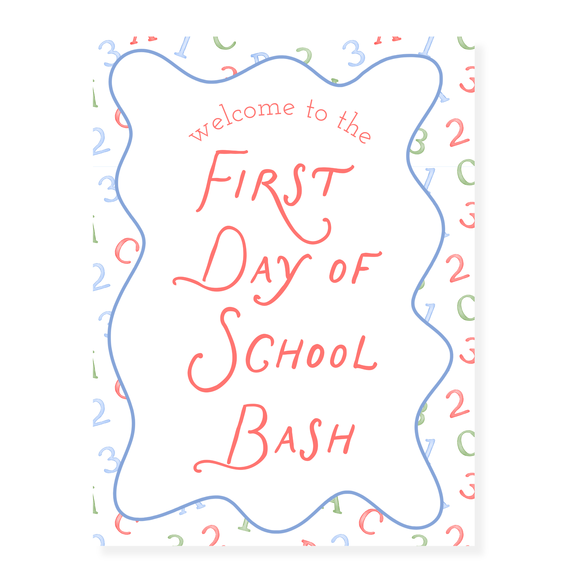 Primary Learning Fun Party Sign