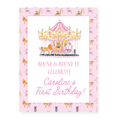 Carousel Party Sign and Poster