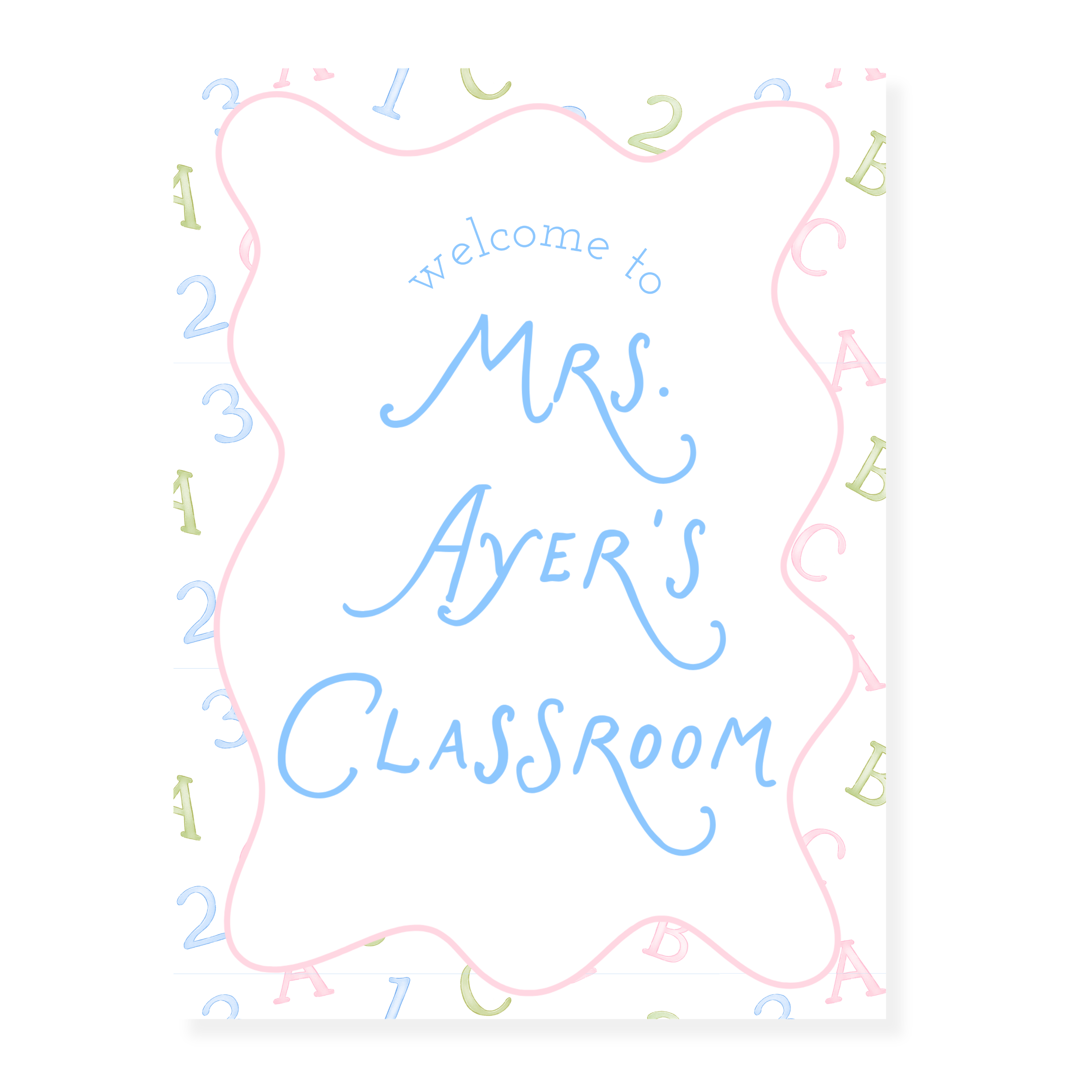 Pastel Learning Fun Teacher Classroom Poster