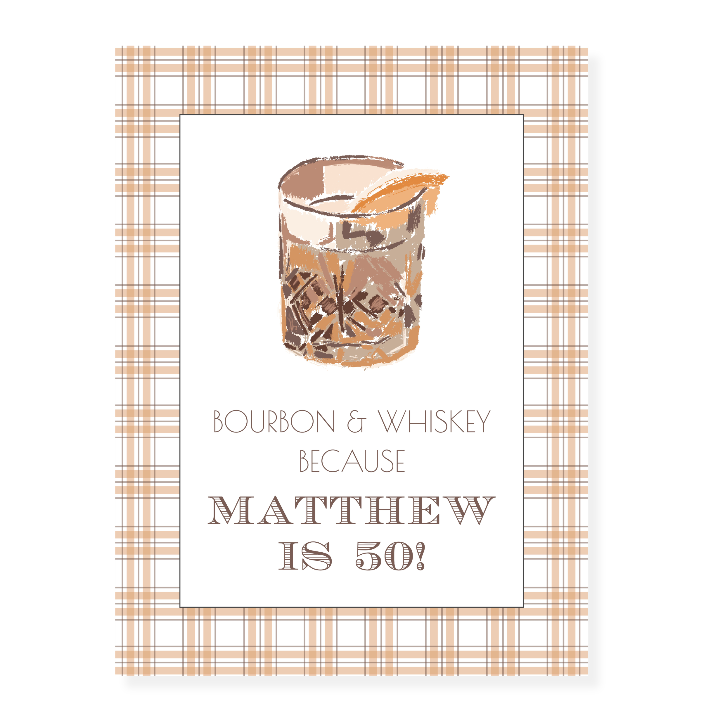 Bourbon Party Sign and Poster