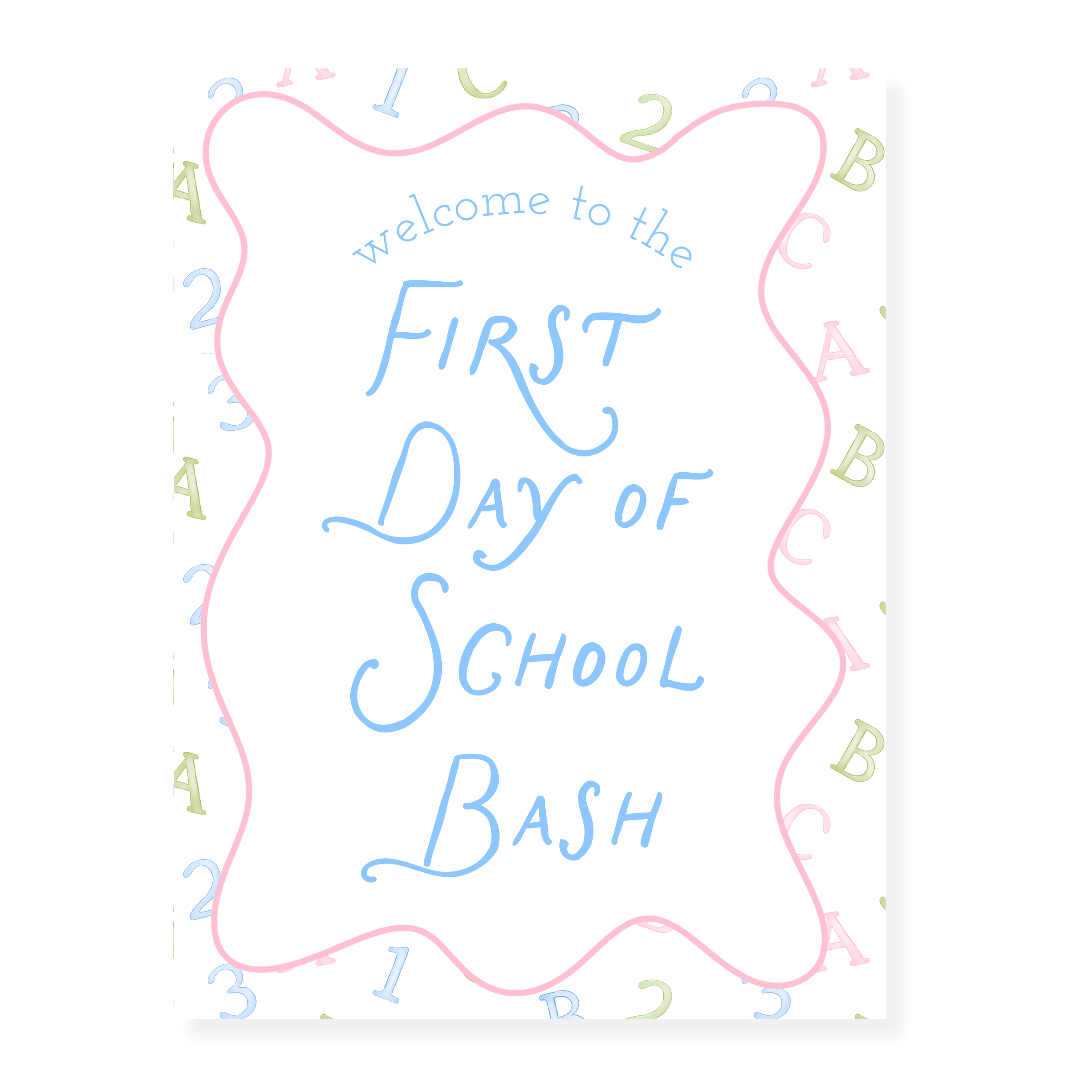 Pastel Learning Fun Party Sign