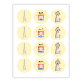 Oui Oui Cupcake Toppers