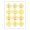 Colorful Celebration Cupcake Toppers