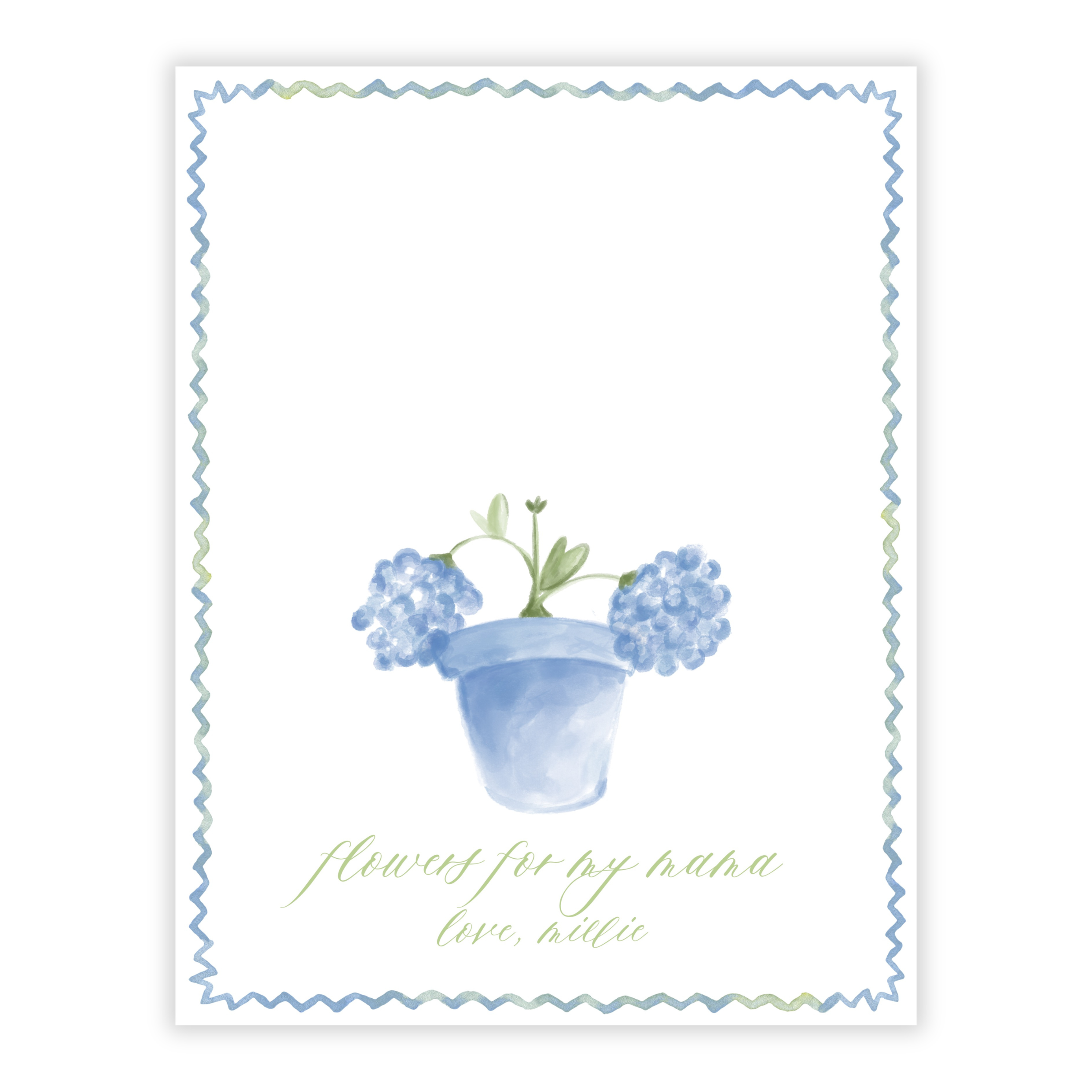 Cornflower Mother's Day Handprint Craft