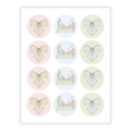 Bunny Tea Party Cupcake Toppers