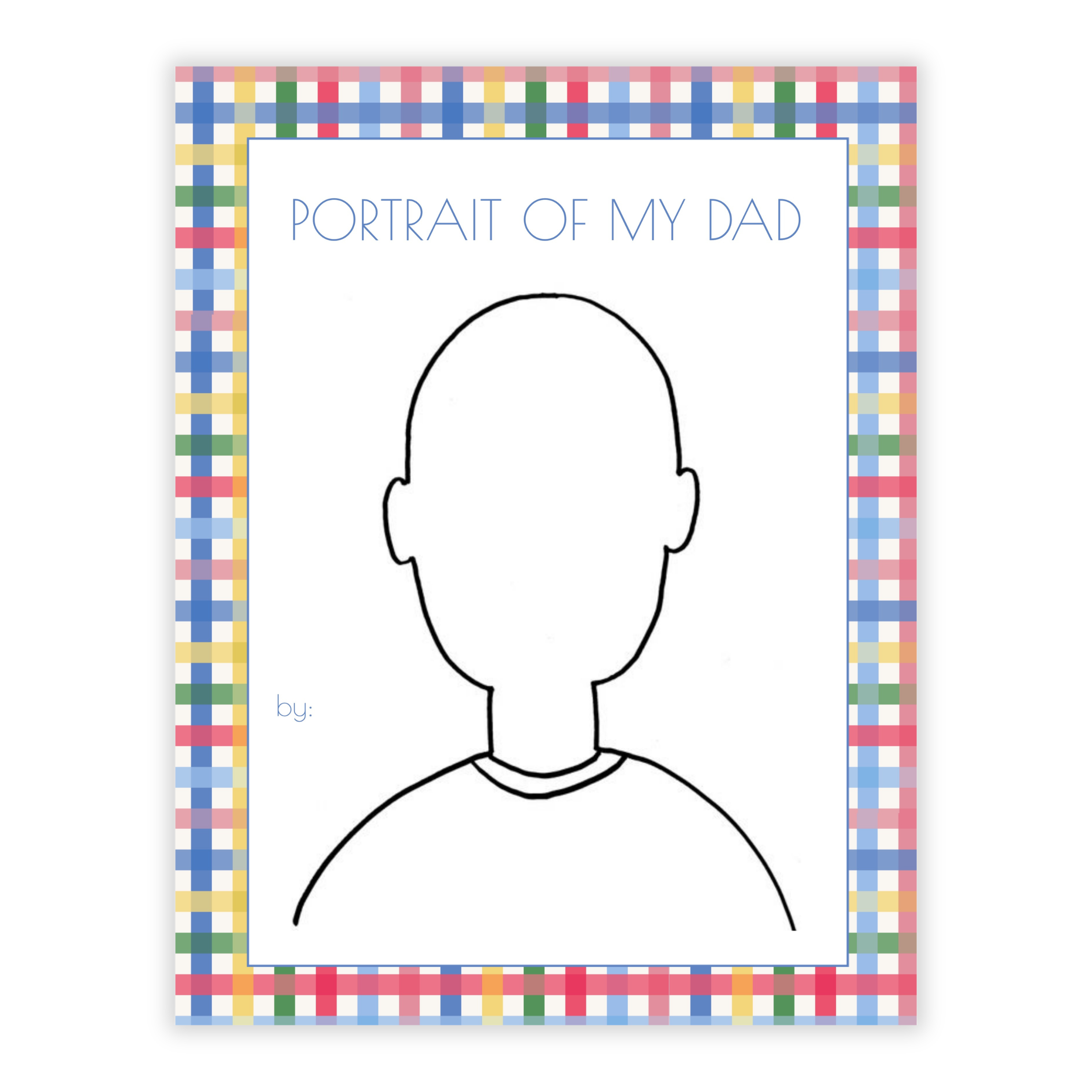 Father's Day Plaid Portrait