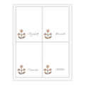 Fall Blockprint Labels / Placecards