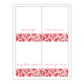 Pretty Paisley Labels / Placecards
