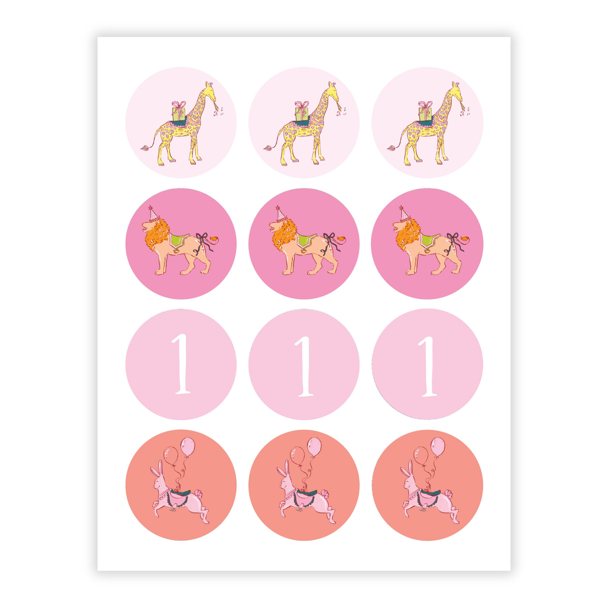 Carousel Cupcake Toppers
