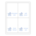 Blue Sip & See Placecards / Buffet Labels
