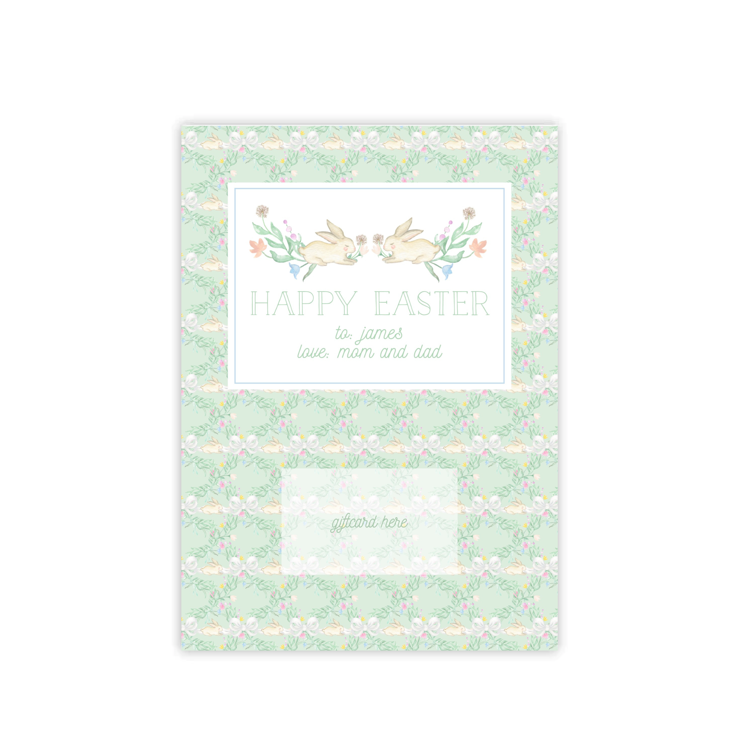 Baby Rabbit Giftcard Holder
