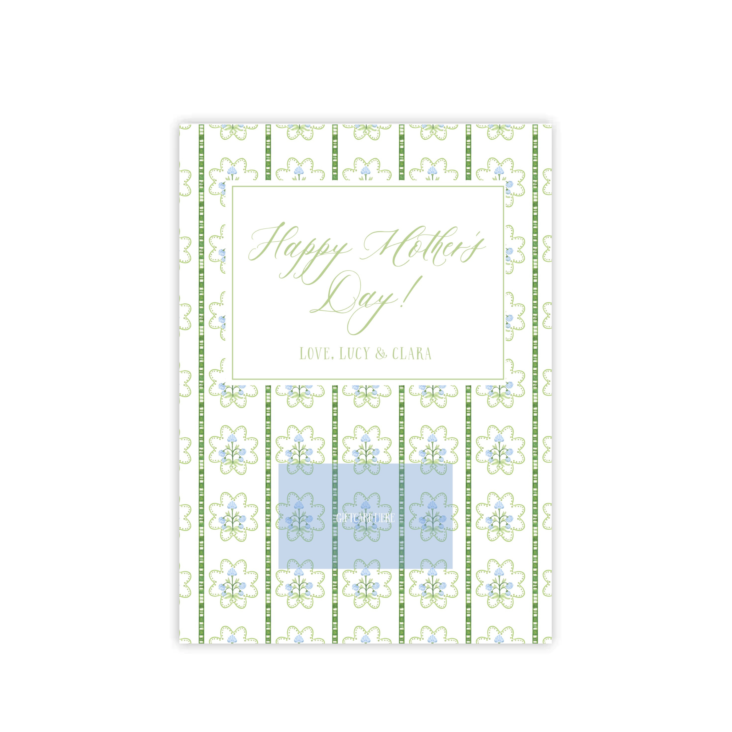 Cornflower Mother's Day Giftcard Holder