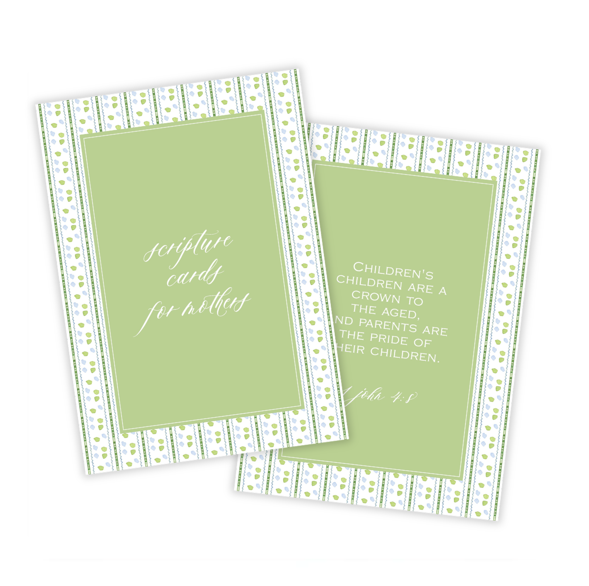 Cornflower Mother's Day Scripture Cards
