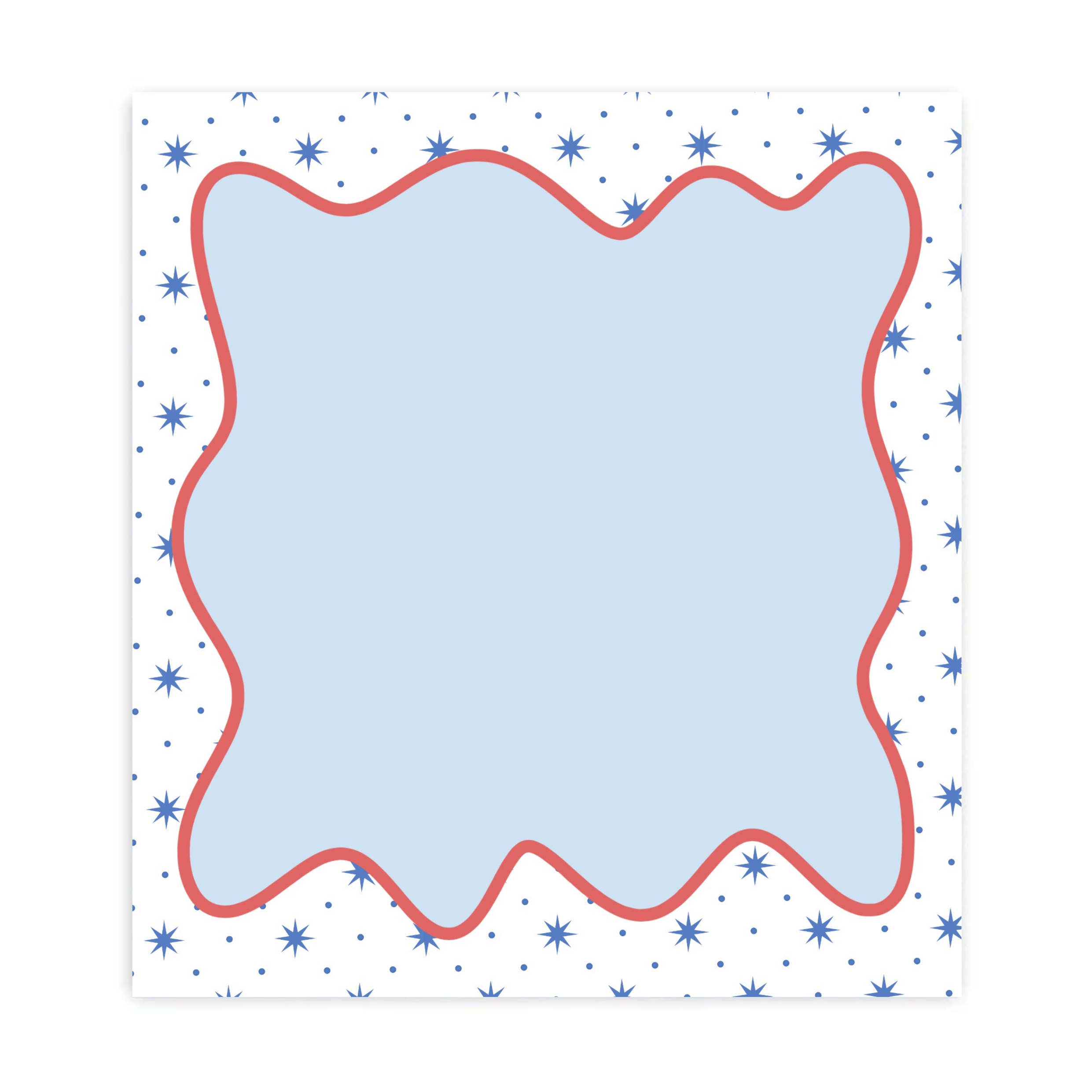 Blue Star Notepad