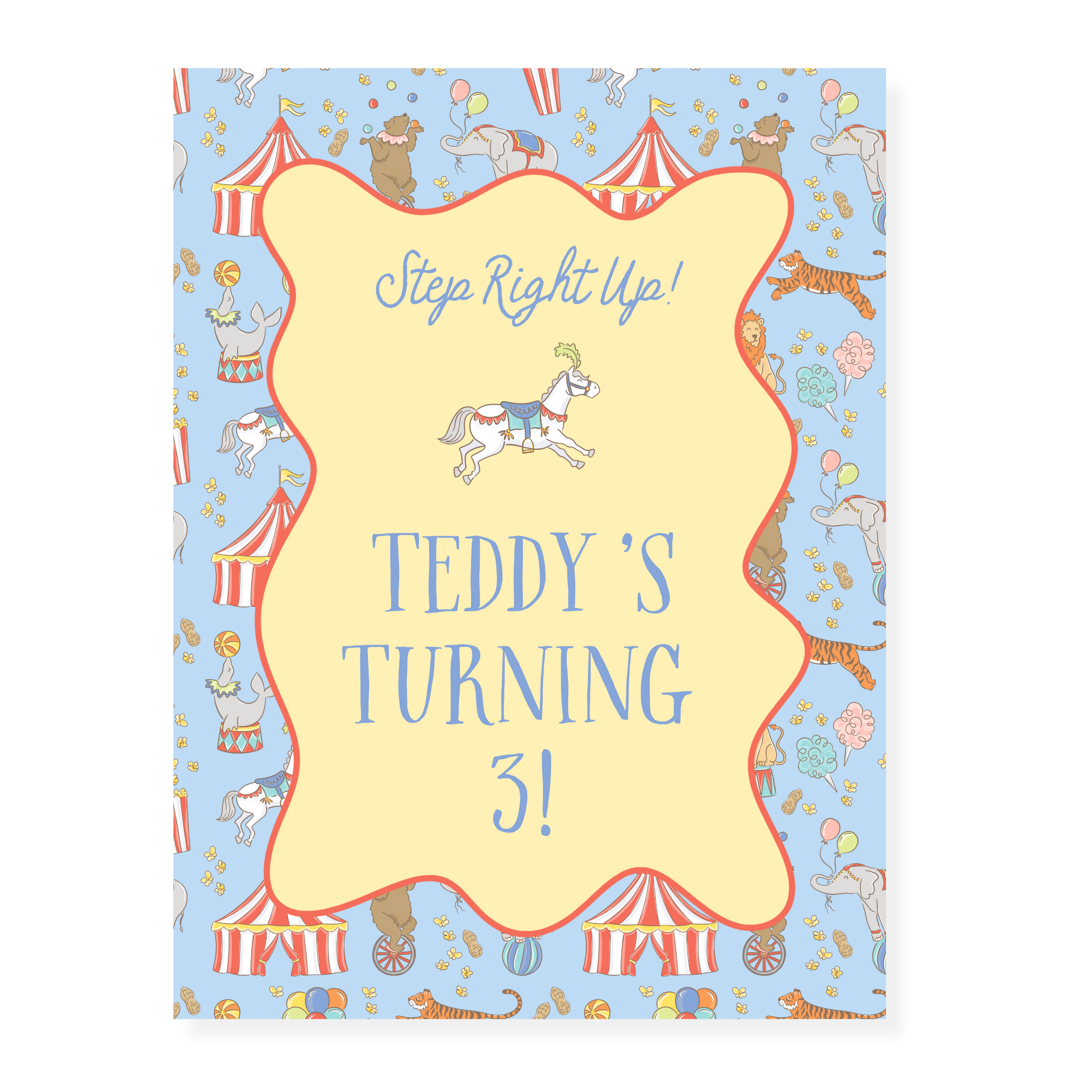 Circus Party Sign and Poster