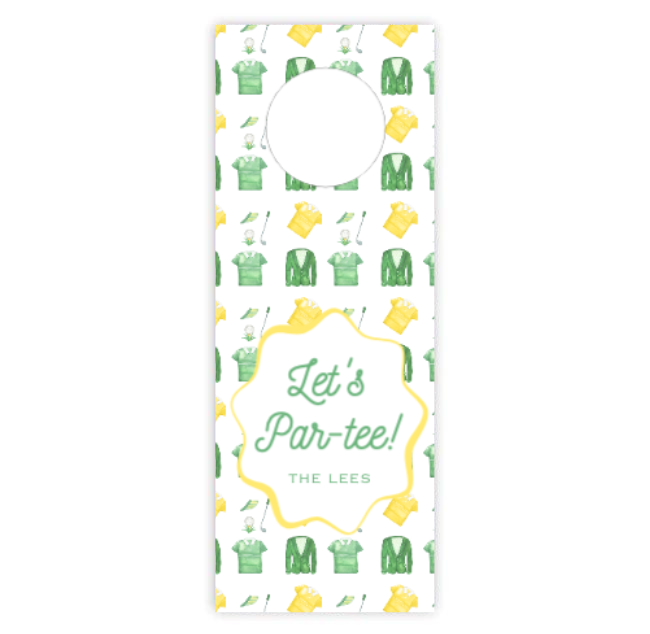 Masters Weekend Wine Tag
