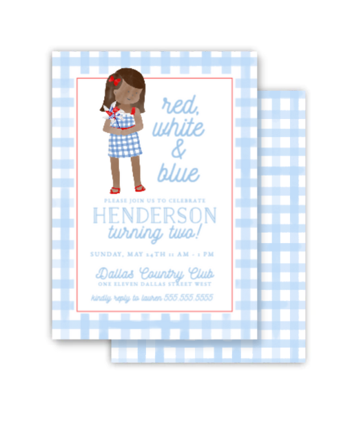 Patriotic Children's Party Invitation