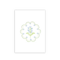 Green Fields Floral Folded Card