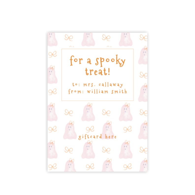 Girl Ghost Giftcard Holder