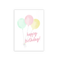 Pastel Balloons Folded Card