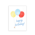 Primary Balloons Folded Card