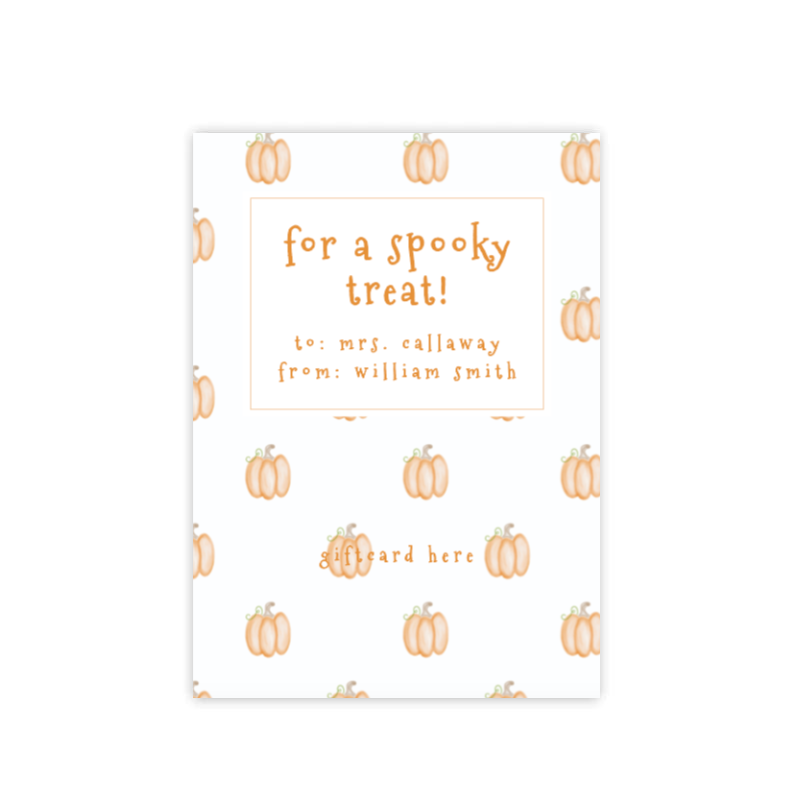 Pumpkin Giftcard Holder