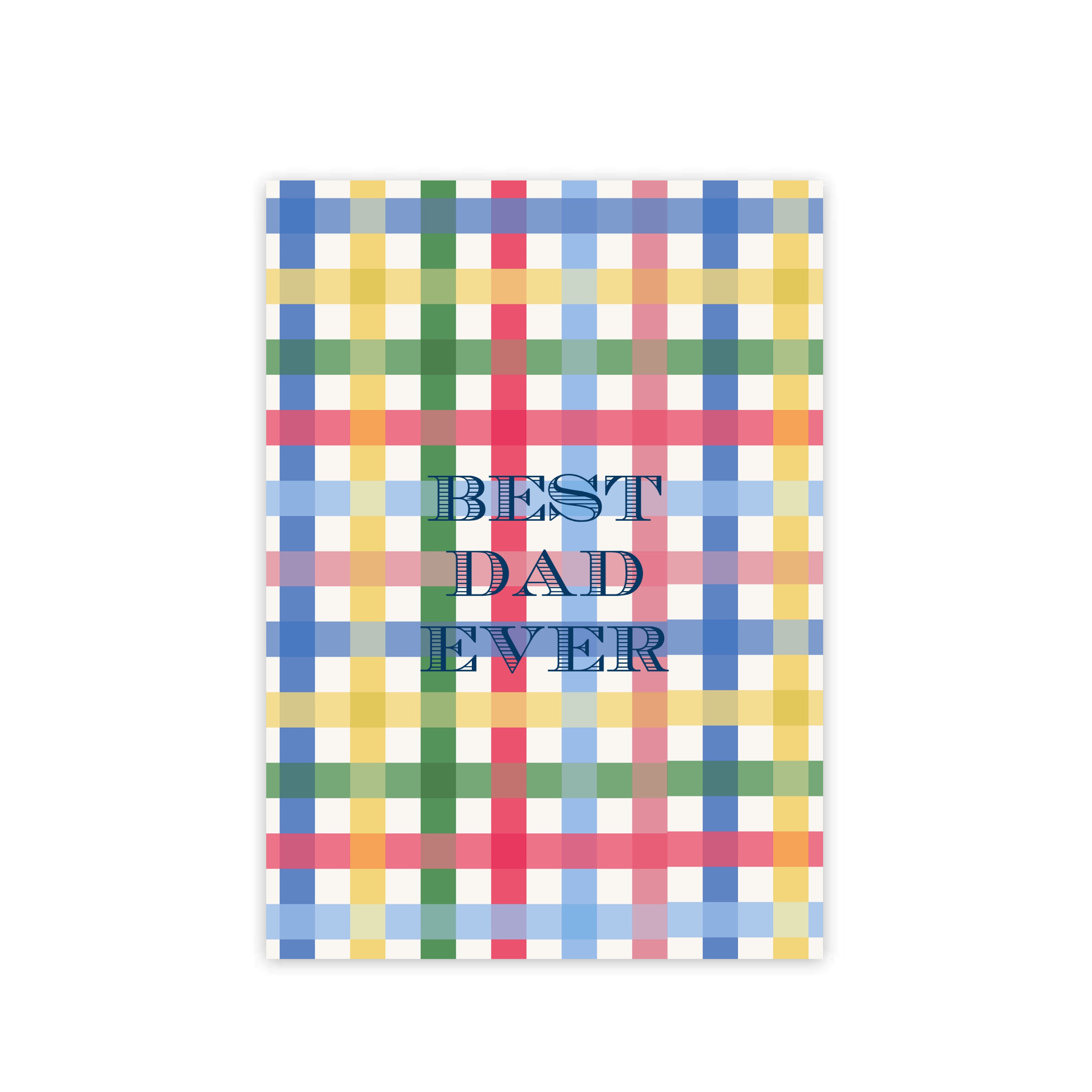 Father's Day Plaid Folded Card