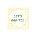 Yellow Gingham Masters Gift Tags / Stickers