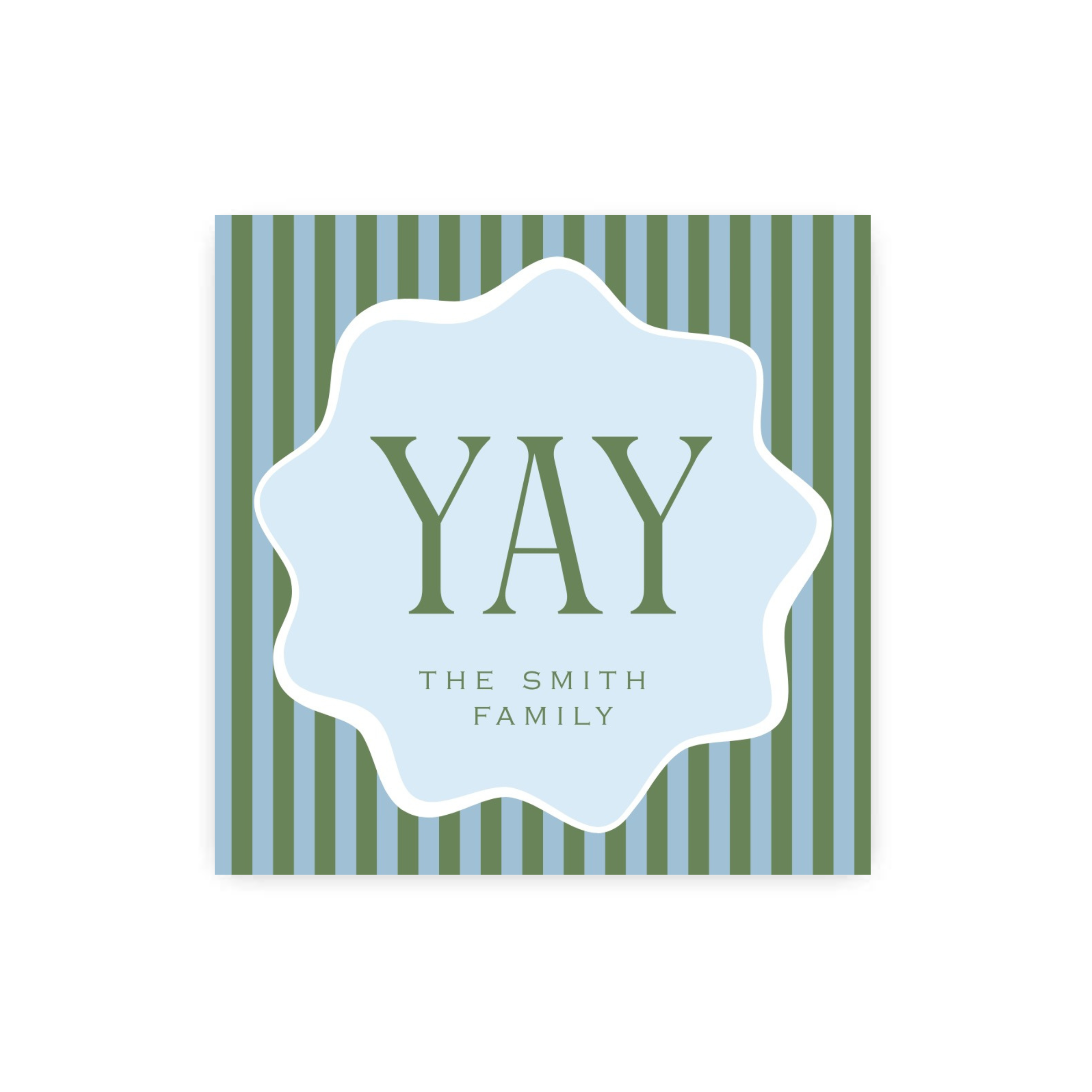 Green Meets Blue Gift Tags / Stickers