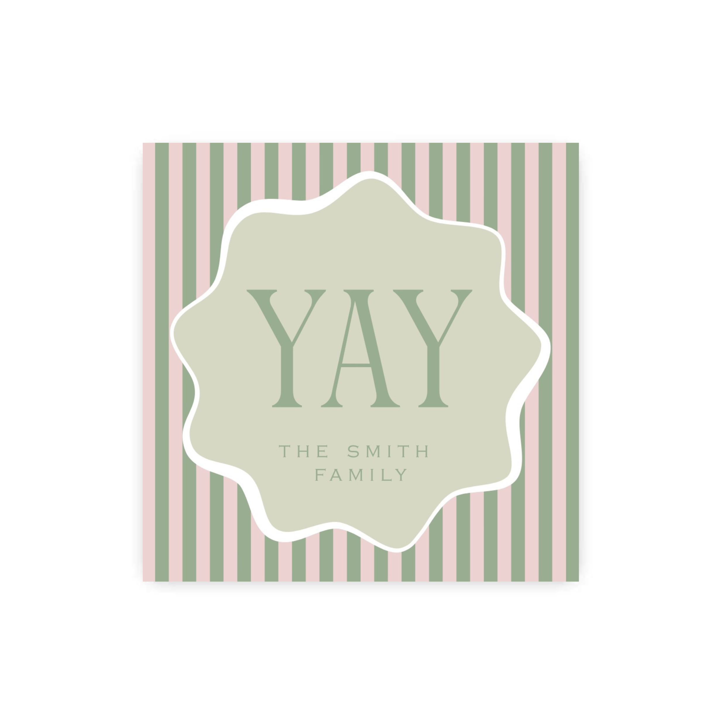 Pink Meets Green Gift Tags / Stickers