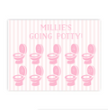 Pink Pastel Stripe Potty Chart