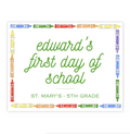 Primary Crayon School Sign