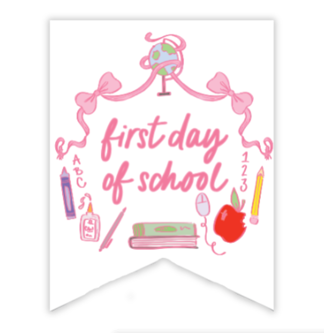 Pastel School Crest Sign