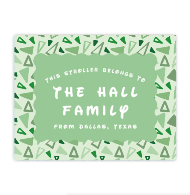 Animal Stroller Tag